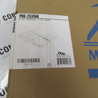 Middle Atlantic PDS2X315R 15A 6Outlet DualCircuit Power Sequ