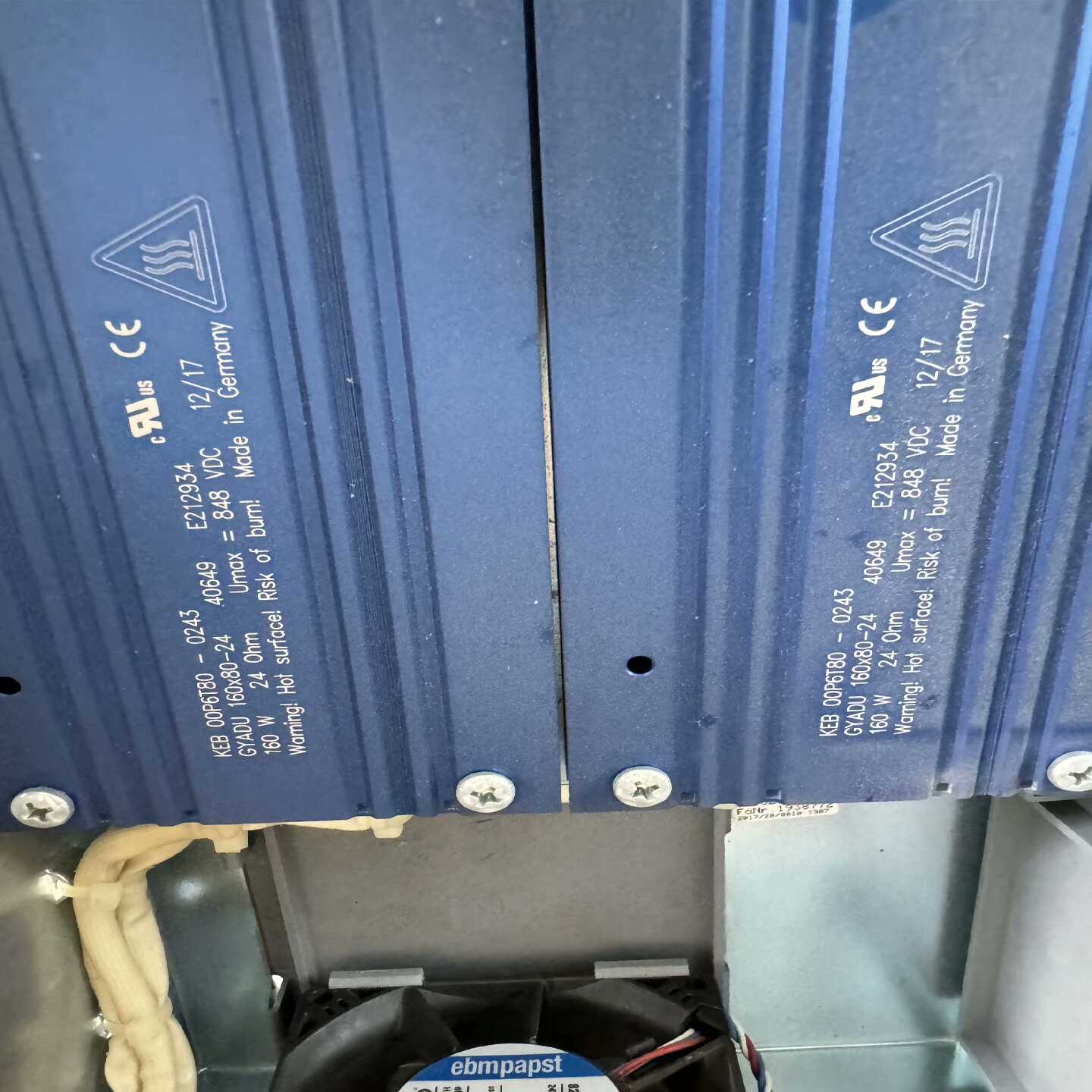 KEB科比变频器铝电阻00P6T80-0243电压848V询价