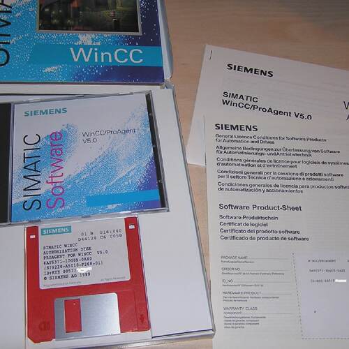 Siemens 6AV63711DG050AX0 WinCCProAgent V5.0 license used in