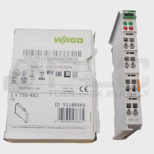 Nouveau WAGO 750483 Module DEntre Analogique 24VDC 2 Canaux