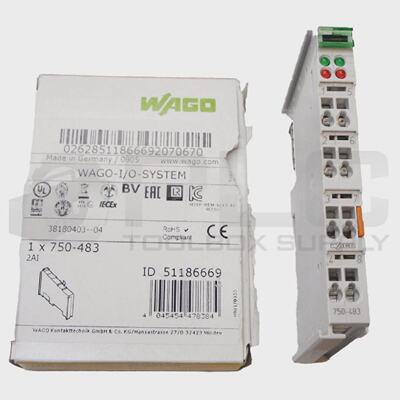 Nouveau WAGO 750483 Module DEntre Analogique 24VDC 2 Canaux