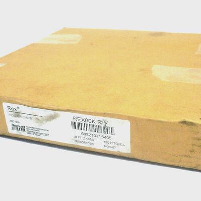 NEW REXNORD REX80R10BX ROLLER CHAIN 10 REX80KRIV