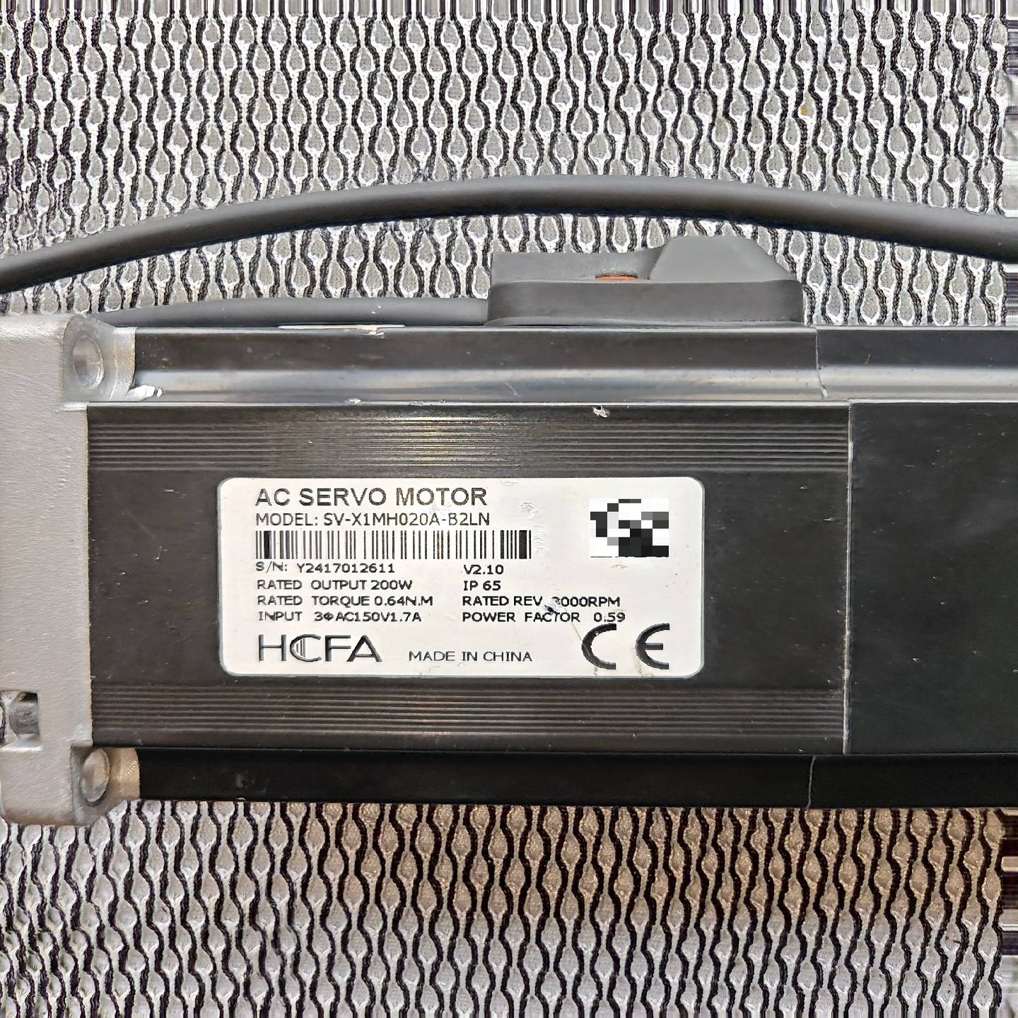 咨询-禾川伺服电机，SV-X1MH020A-B2LN，200W，0