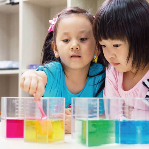 塑料幼儿园科学实验器材教具容积量具量杯带刻度等积异形动手益智
