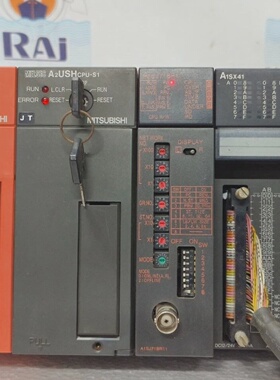 三菱MelsecA1S62PNA2USHCPUS1A1SJ71BR11A1SX41模块机架A6TE216SR