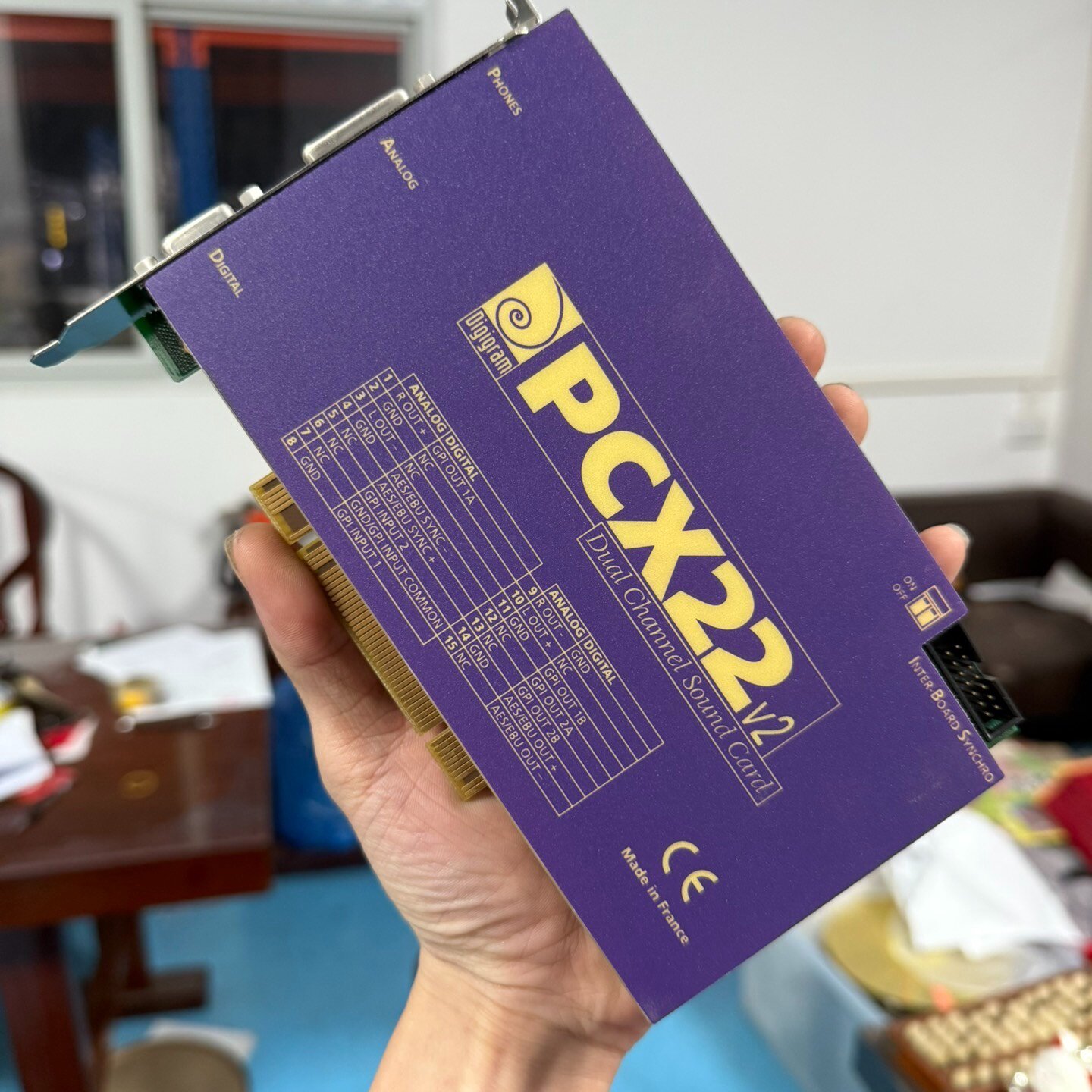 4片法国原装DigigramPCX22V2专业声卡广播-议价