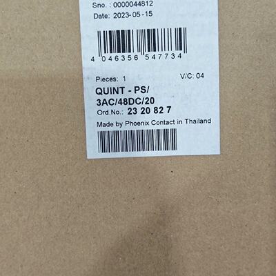 2320827菲尼克斯电源QUINTPS3AC48D--议价商品