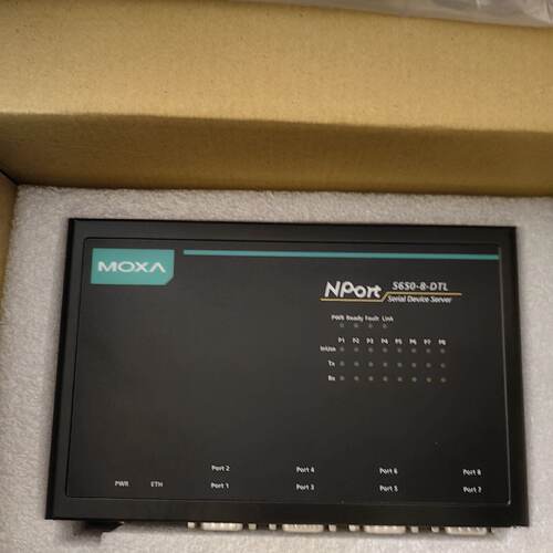 议价全新MOXA NPORT 5650-8-DTL 串口伺服器 现货