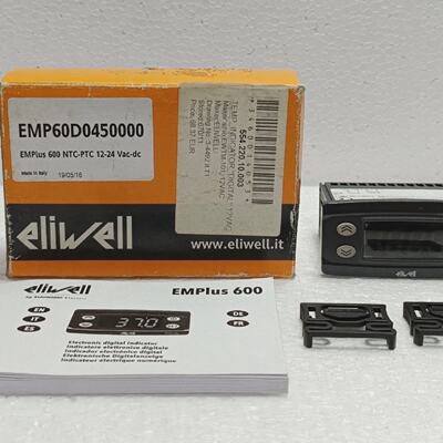 Eliwell EMPlus 600 EMP60D0450000 Digital Temp Indicator NTCP
