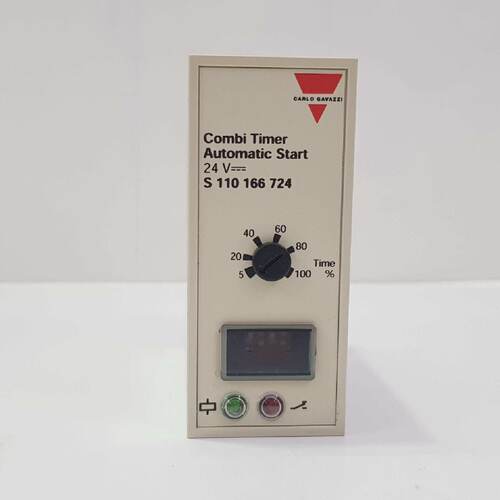 CARLO GAVAZZI S 110 166 724 COMBI TIMER AUTOMATIC START RELA