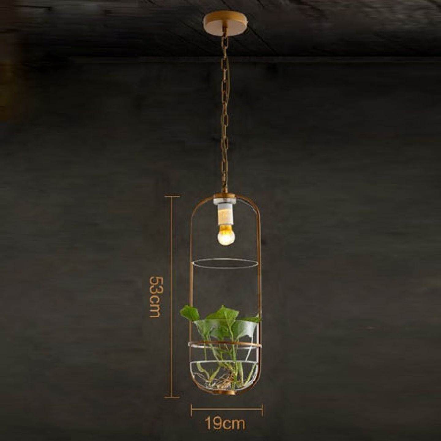 后现代田园餐厅创意个性服装店酒吧台咖啡厅走廊阳台铁艺植物吊灯