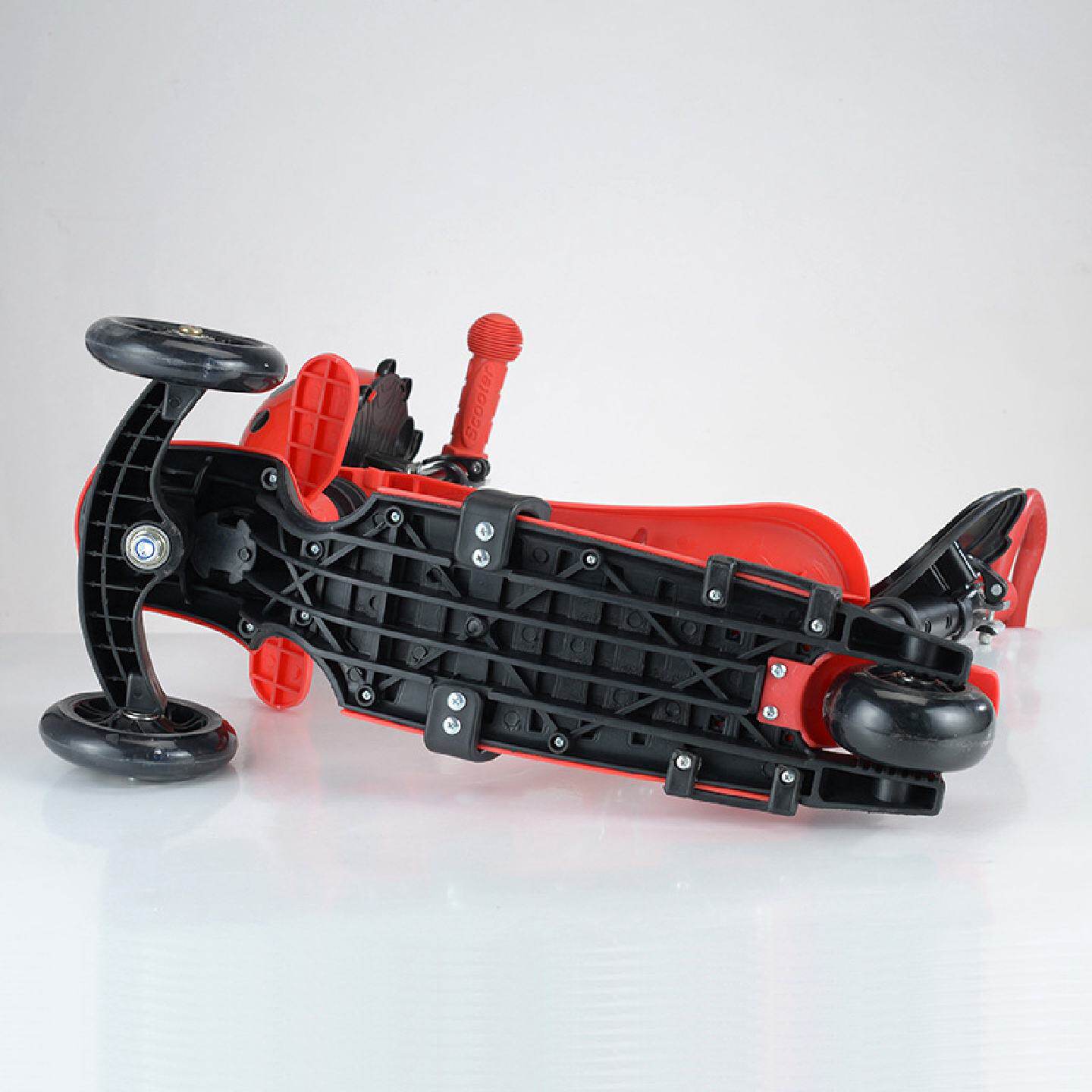 外贸可坐可骑五合一三合一带推杆三轮1-3岁宝宝scooter儿童滑板车