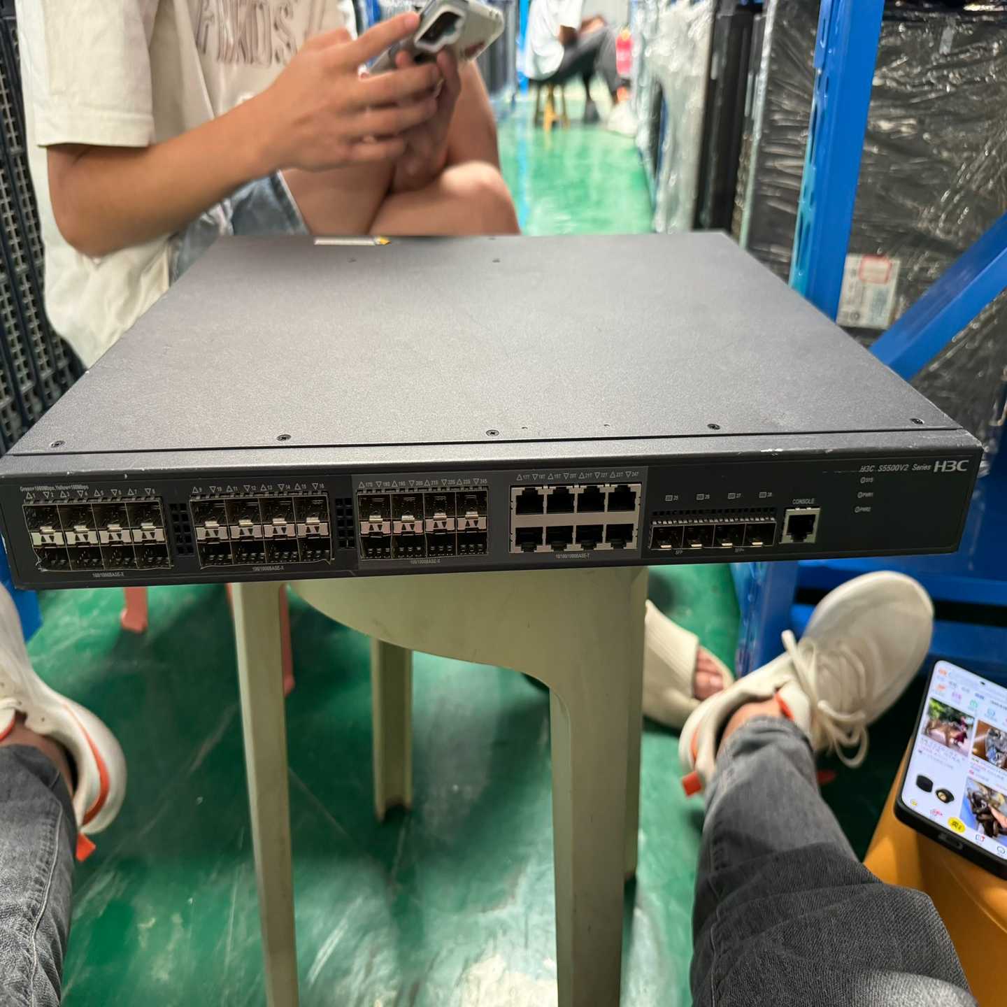 询价~H3C S5500V2-28F-SI 三层千兆交换机,单主机