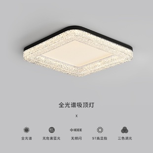 极简客厅吸顶灯现代简约轻奢大气家用全光谱护眼大厅灯具 全铜意式