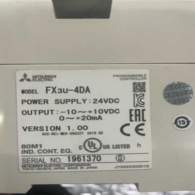 FX3U-4DA功能正常，成色好。~询价