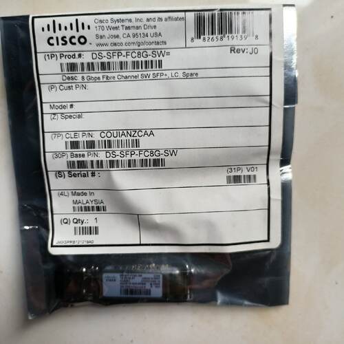 思科 Cisco DS-SFP-FC8G-SW 8Gb SF议价