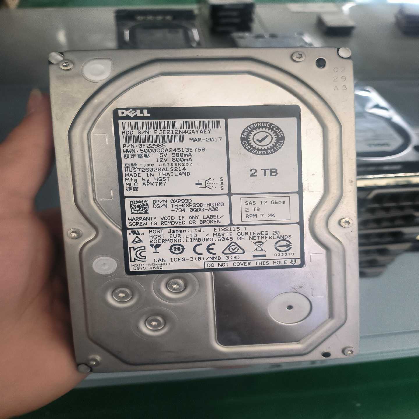 议价~DELL/戴尔2T  0XP99D  HUS726020AL