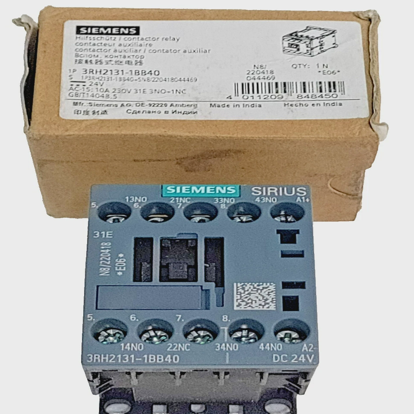 *新*西门子3RH2131-1BB40-10A24V直流3NO1NCSIRIUS辅