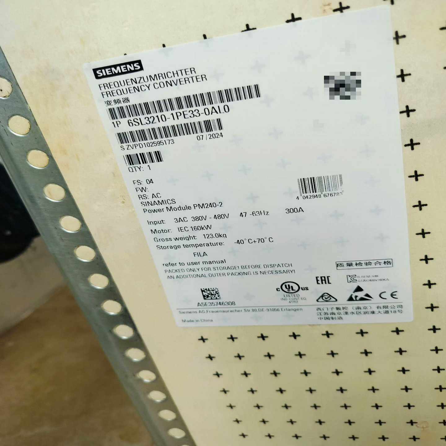 6SL3210-1PE33-0AL0询价