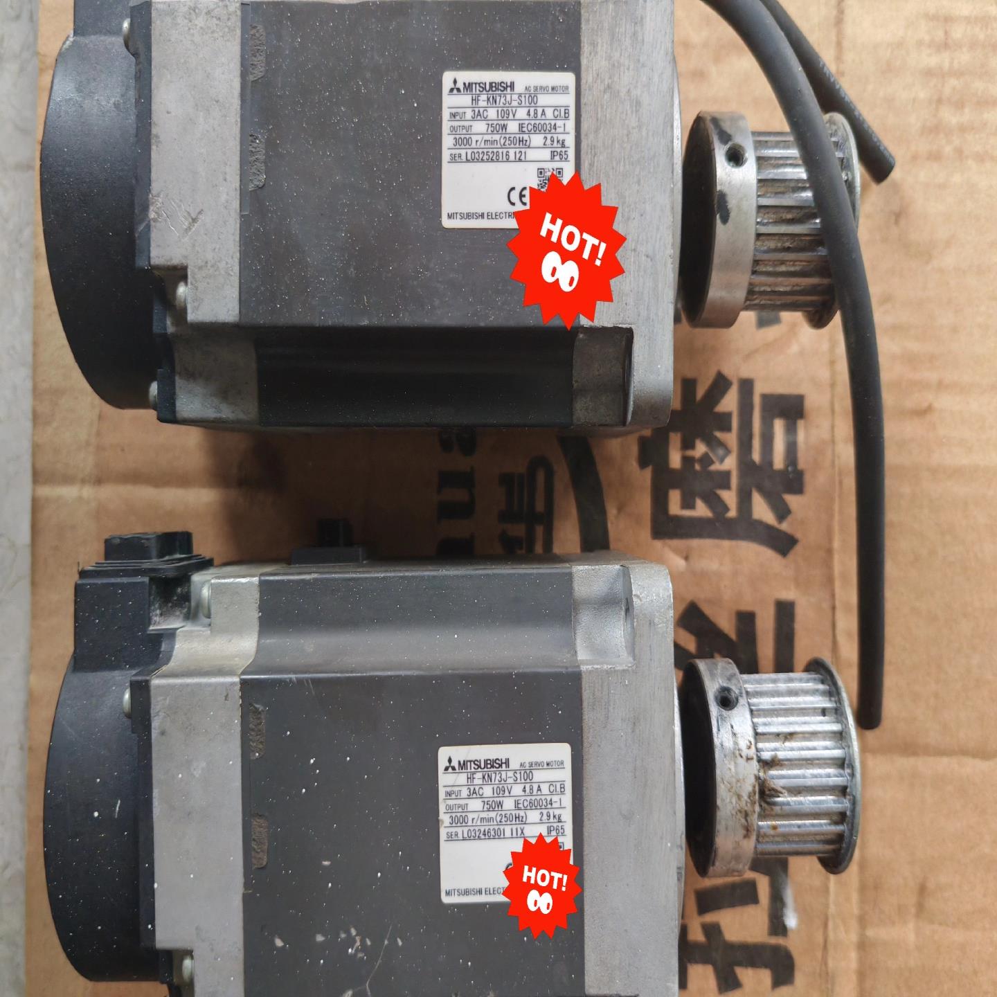 三凌伺服电机，亅E，750W，成色表面有漆，形号如图（佳毅工