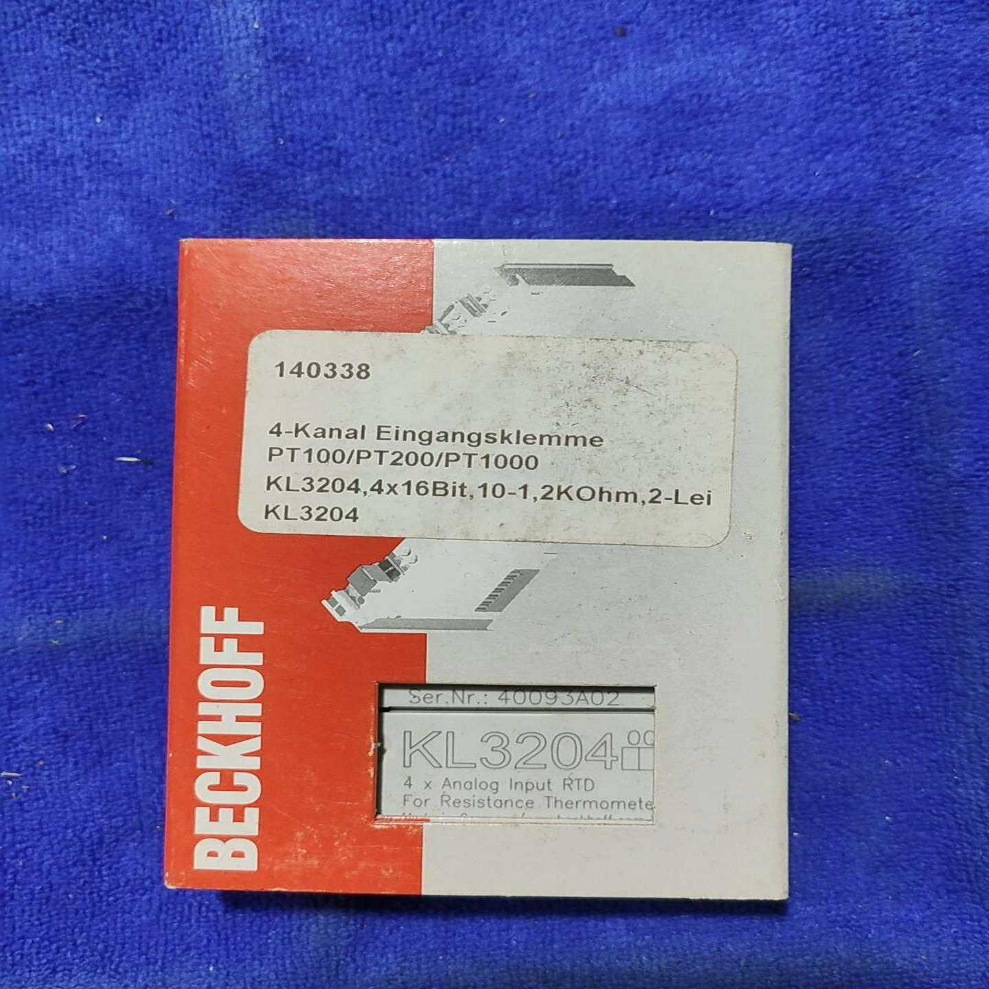 倍福BECKHOFF倍福KL3204模拟量输入模块成色--议价商品