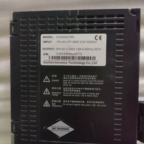 询-汇川Inovance伺服驱动器SV635NS1R6I