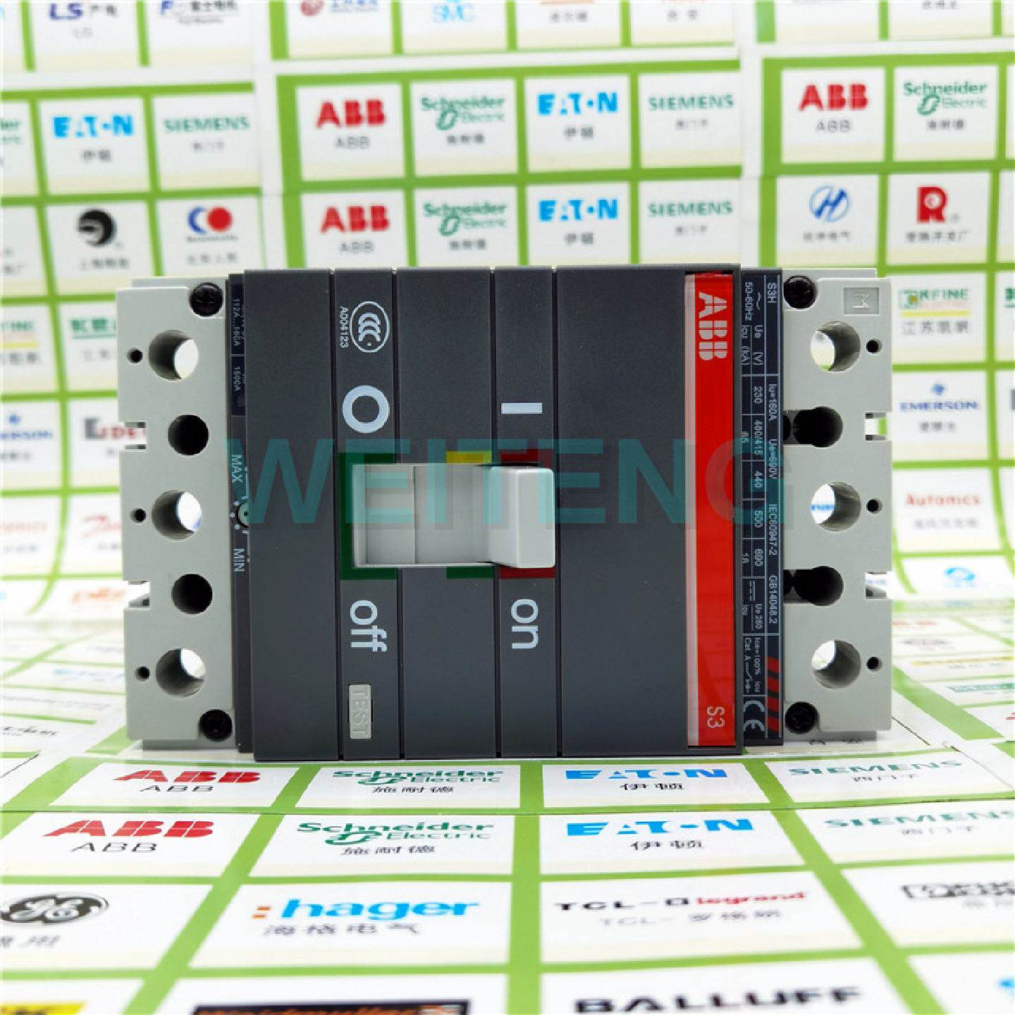 供应9年老店 ABB空气开关 S3H160 S3N160 3P 