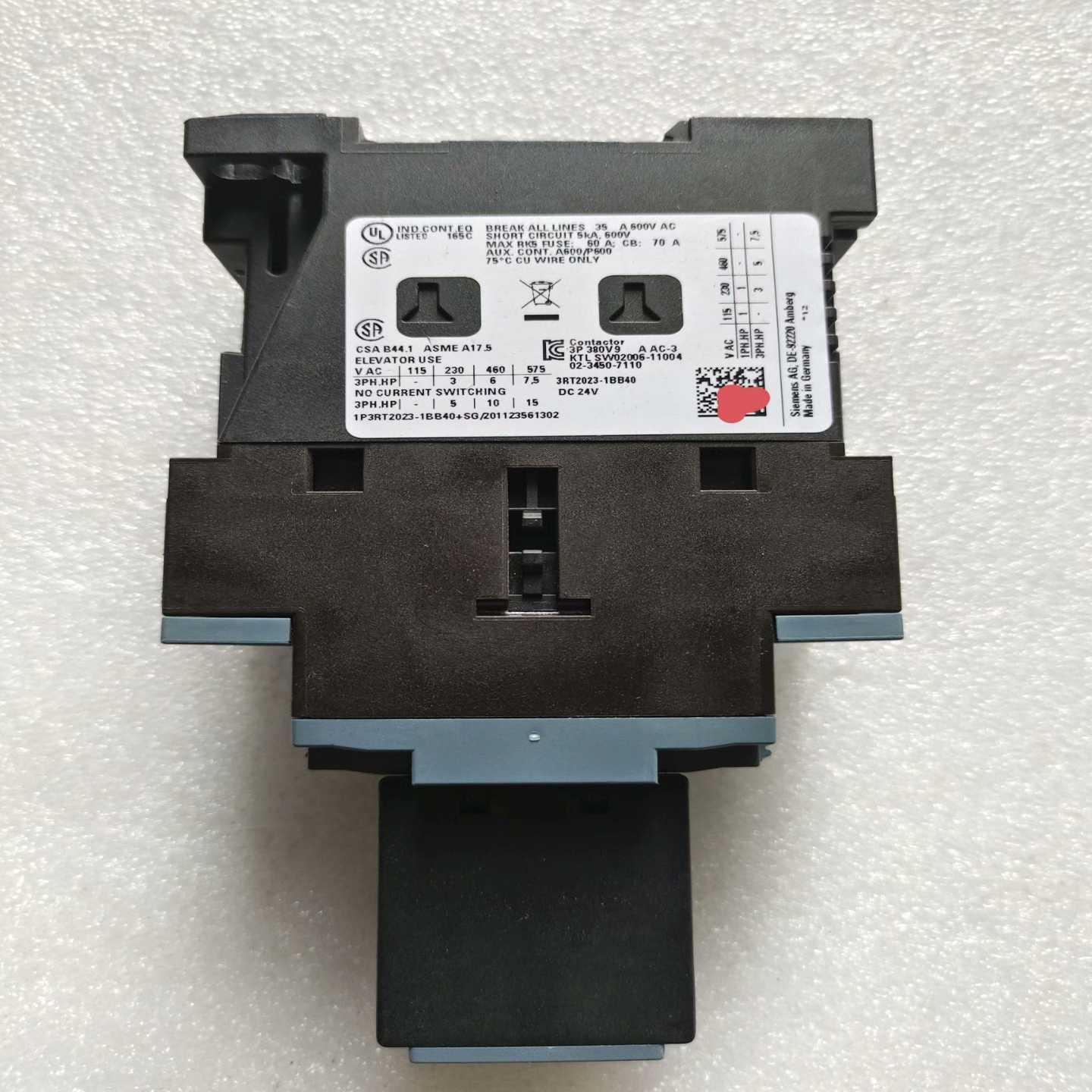 【议价】接触器3RT2023-1BB40，无包装一只，连适用
