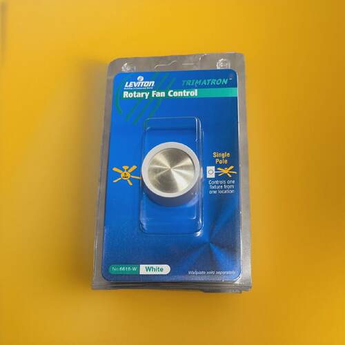 Leviton 6126616W Trimatron Rotary Fan Speed Control 5A 120V