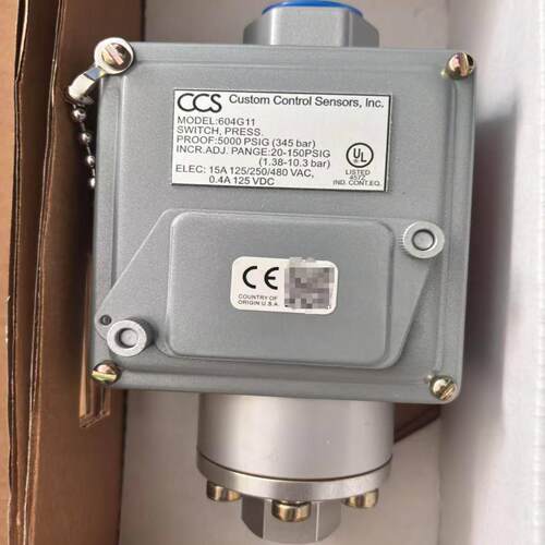 配件美国CCS压力开关604GM1604GM2604G11604G3真空微动 差压议价