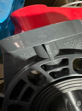 台湾sanking三厘PVC蝶阀UPVC涡轮式蝶阀国标把手式拍前询价