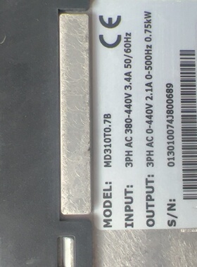 询-汇川MD310T0.7B变频器0.75kw380V