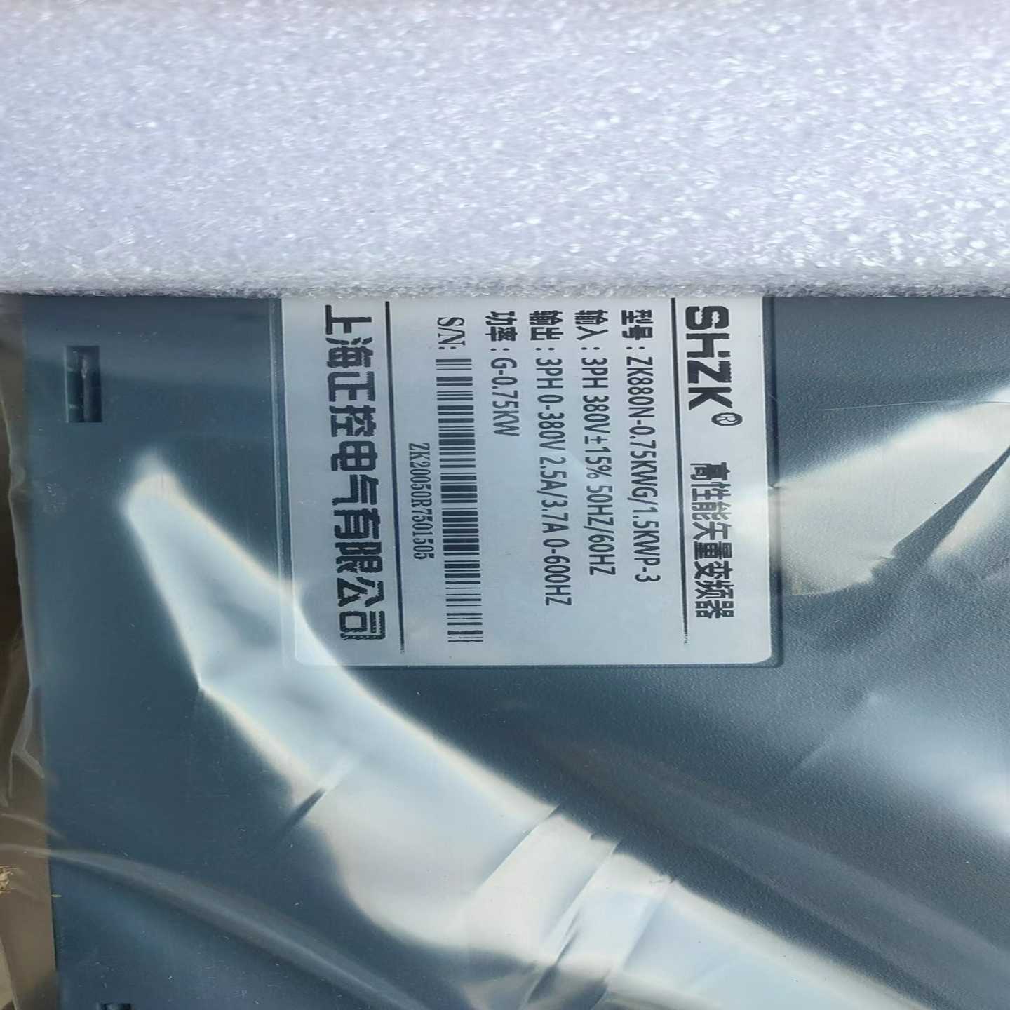 全新正控变频器ZK880N-0.75KWG/1.5KWP-3--议价商品