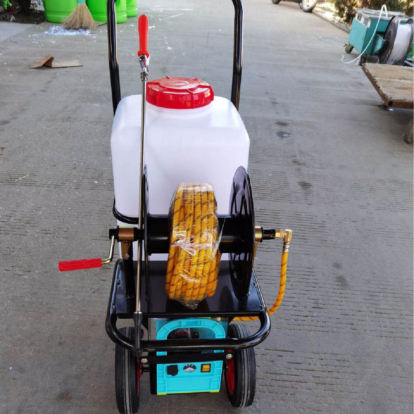 60L推车式电动喷雾器养殖场防疫灭菌消毒机园林公园灭蚊虫喷雾机