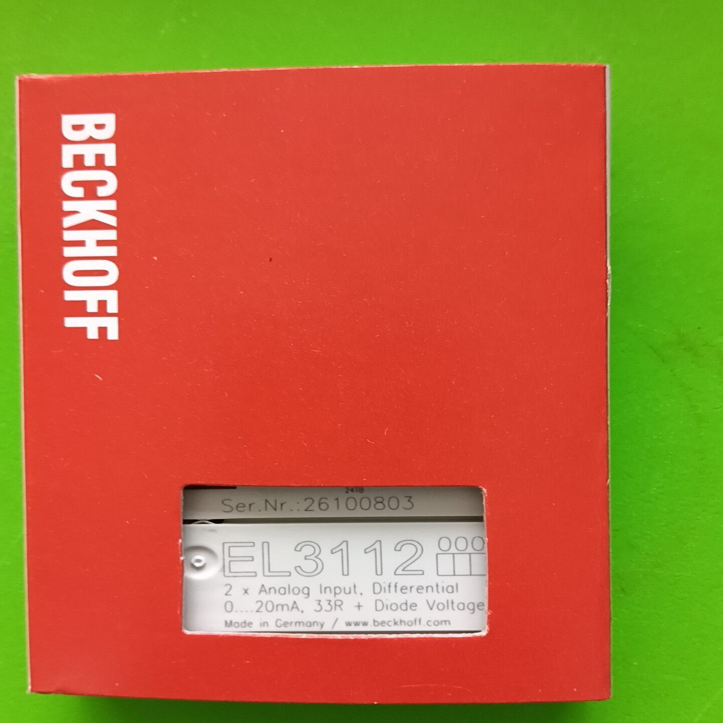 BECKHOFF倍福模块EL3112顺丰询价