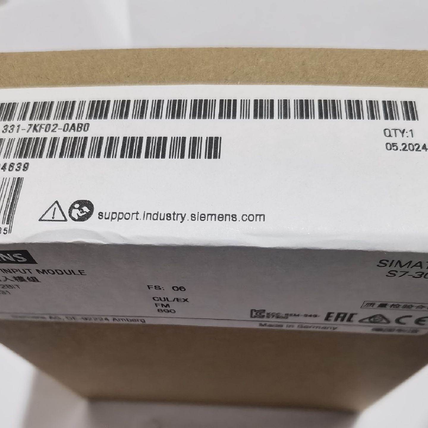 【议价】全新未拆封西门子模拟输入模块,型号6ES7 331-7KF0