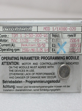 INDRAMATM0D1/1X080-020PROGRAMMINGMODULEForTDM1-2-050-