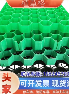 457cm植草格平口花口停车绿化护坡塑料植草格现货供应及时