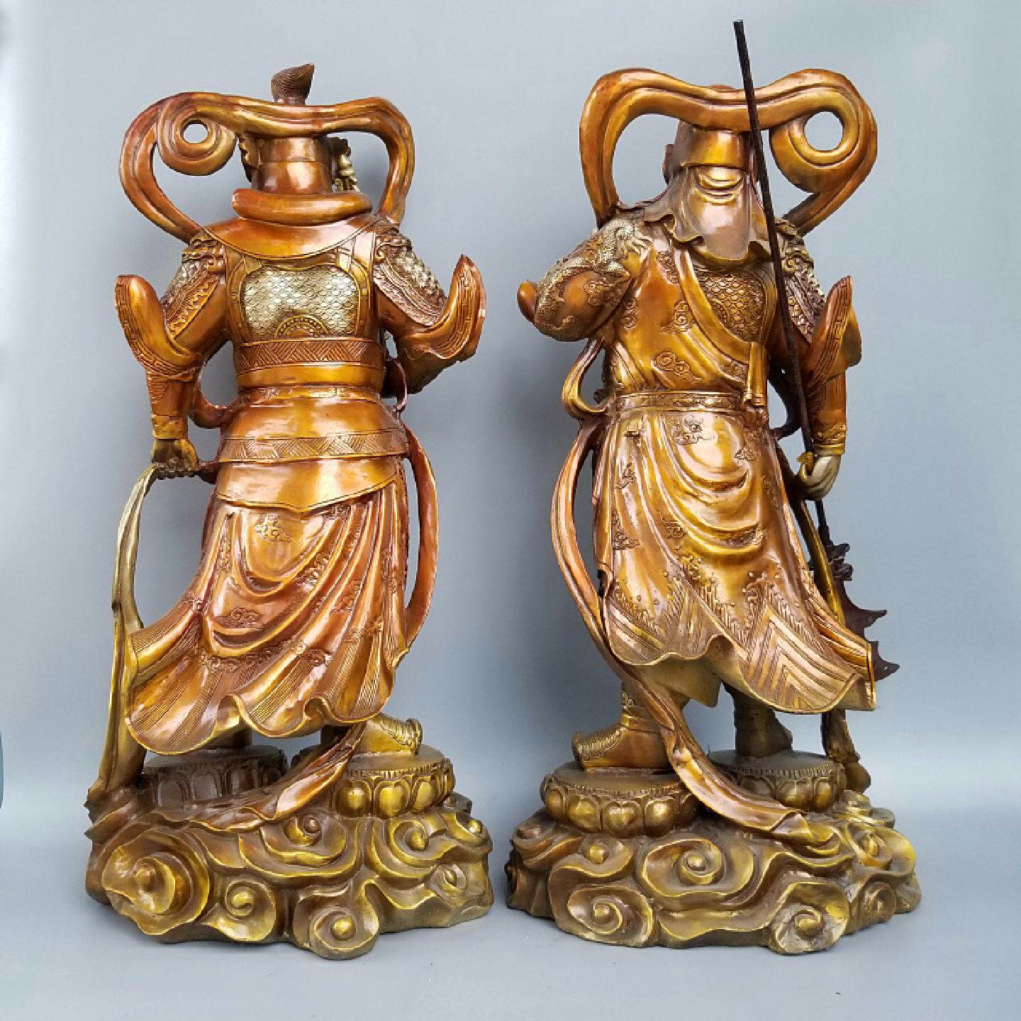 大号铜关公神像韦陀佛像关圣武财神关二爷关羽妙音铜艺铜像铜雕