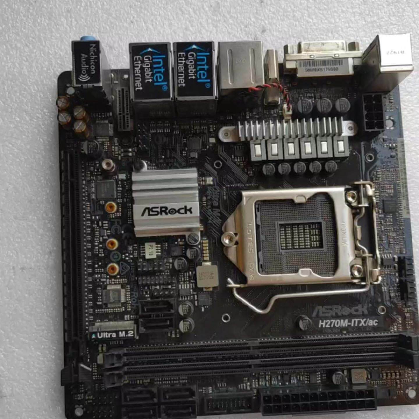 华擎H270mitxac主板双网卡接口--议价商品