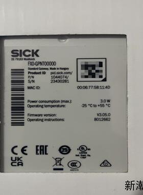 SICK西克标准网关型号FX0-GPNT00000全新原议价商品
