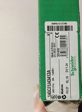 议价现货140CPU43412A 全新原装正品施耐德140PLC模块