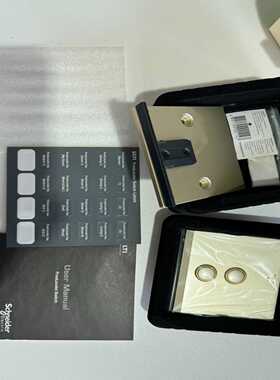 议价施耐德墙壁开关U102RWM001颜色面板XGG金黄色全新原