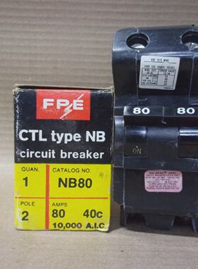NEW FPE Federal Pacific NB NB280 2 Pole 80 Amp Bolt On Circu