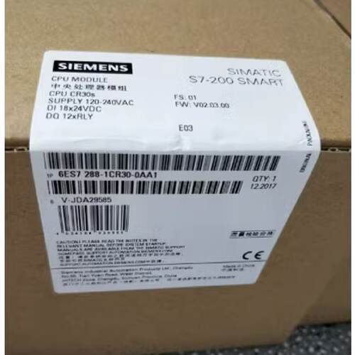 议价6ES72881CR300AA1西门子S7-200经济型 CPU模块6ES7288-1CR30-