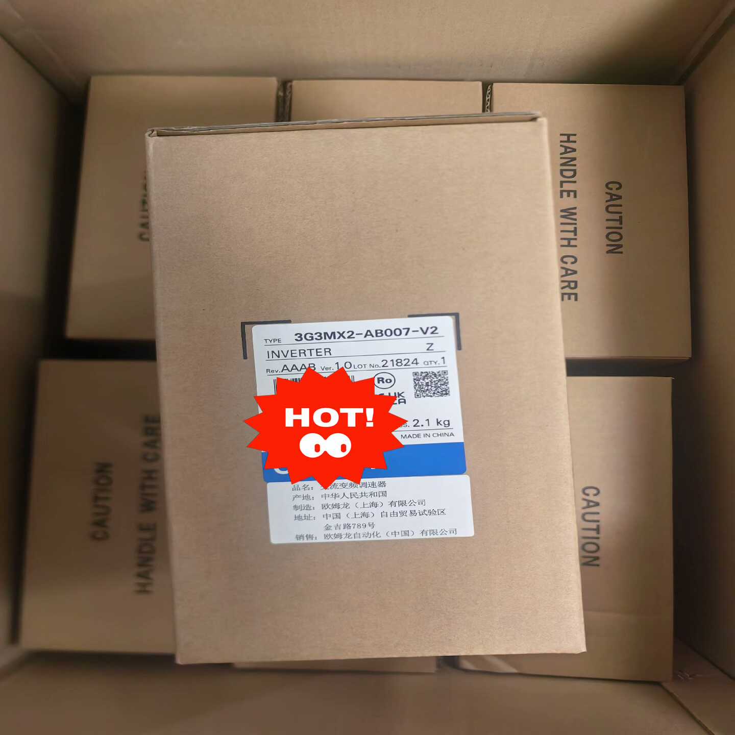 全新正品变频器欧姆龙3G3MX2-AB007-V2有