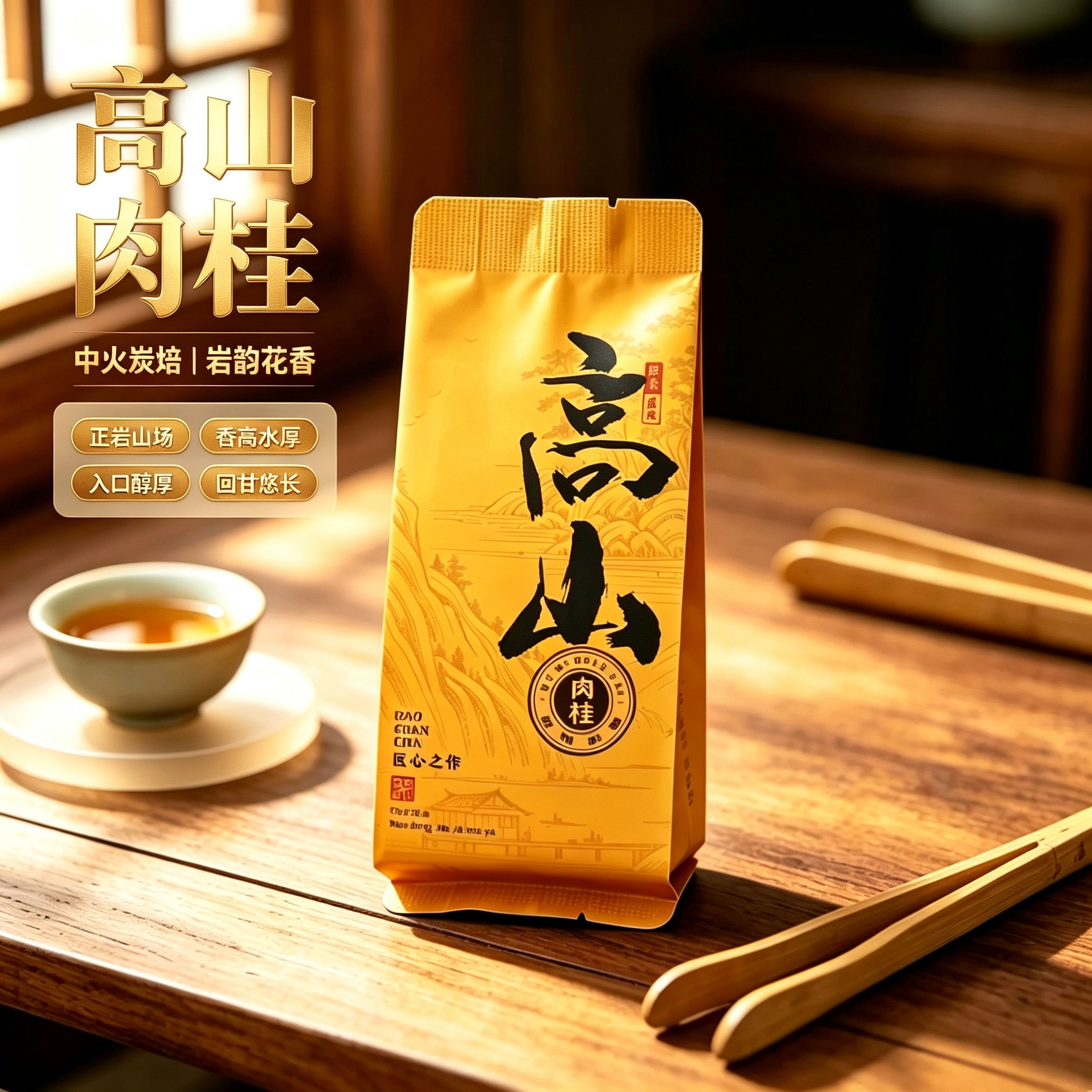 武夷正岩肉桂炭焙岩骨花香岩茶