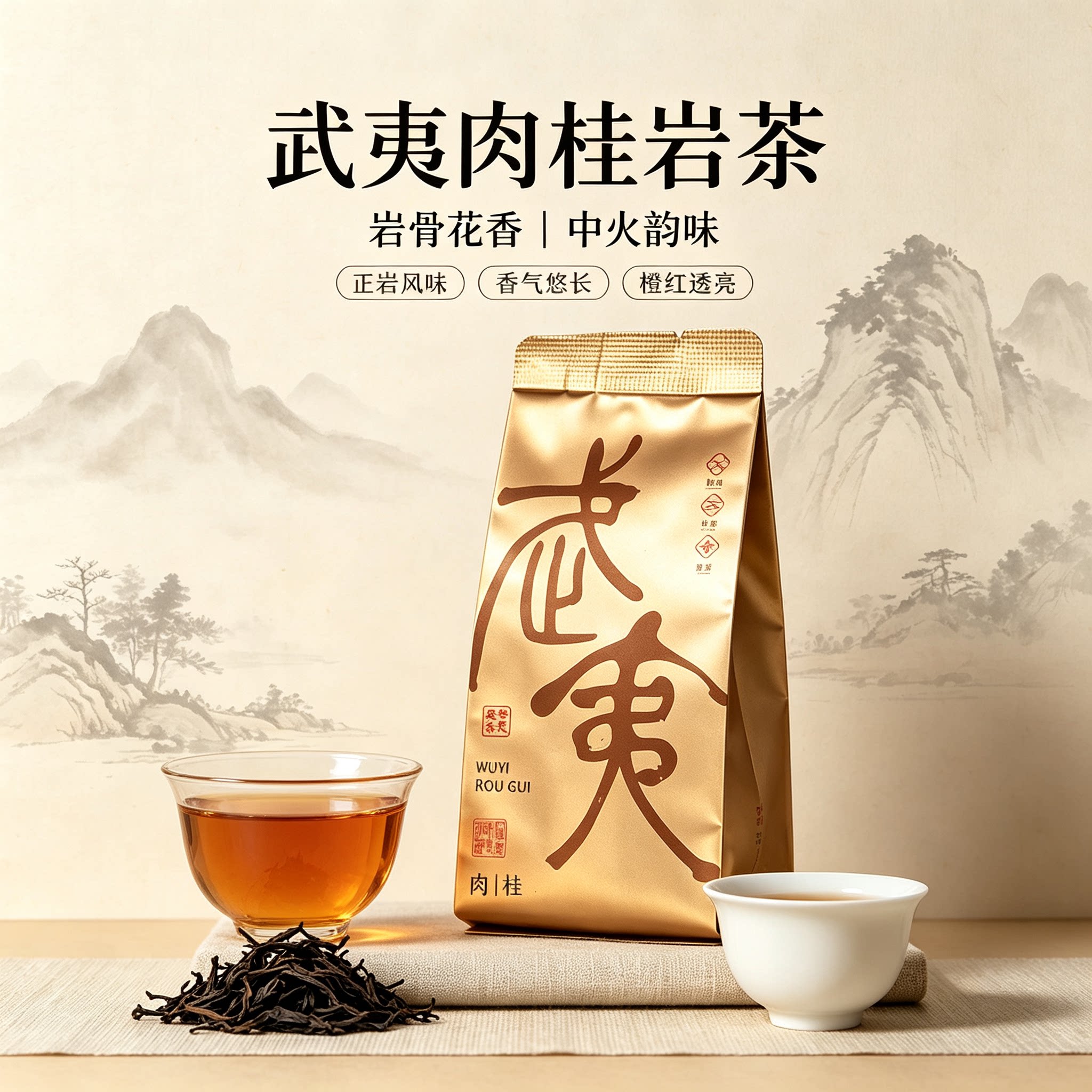 武夷正岩肉桂岩茶新茶炭焙花香