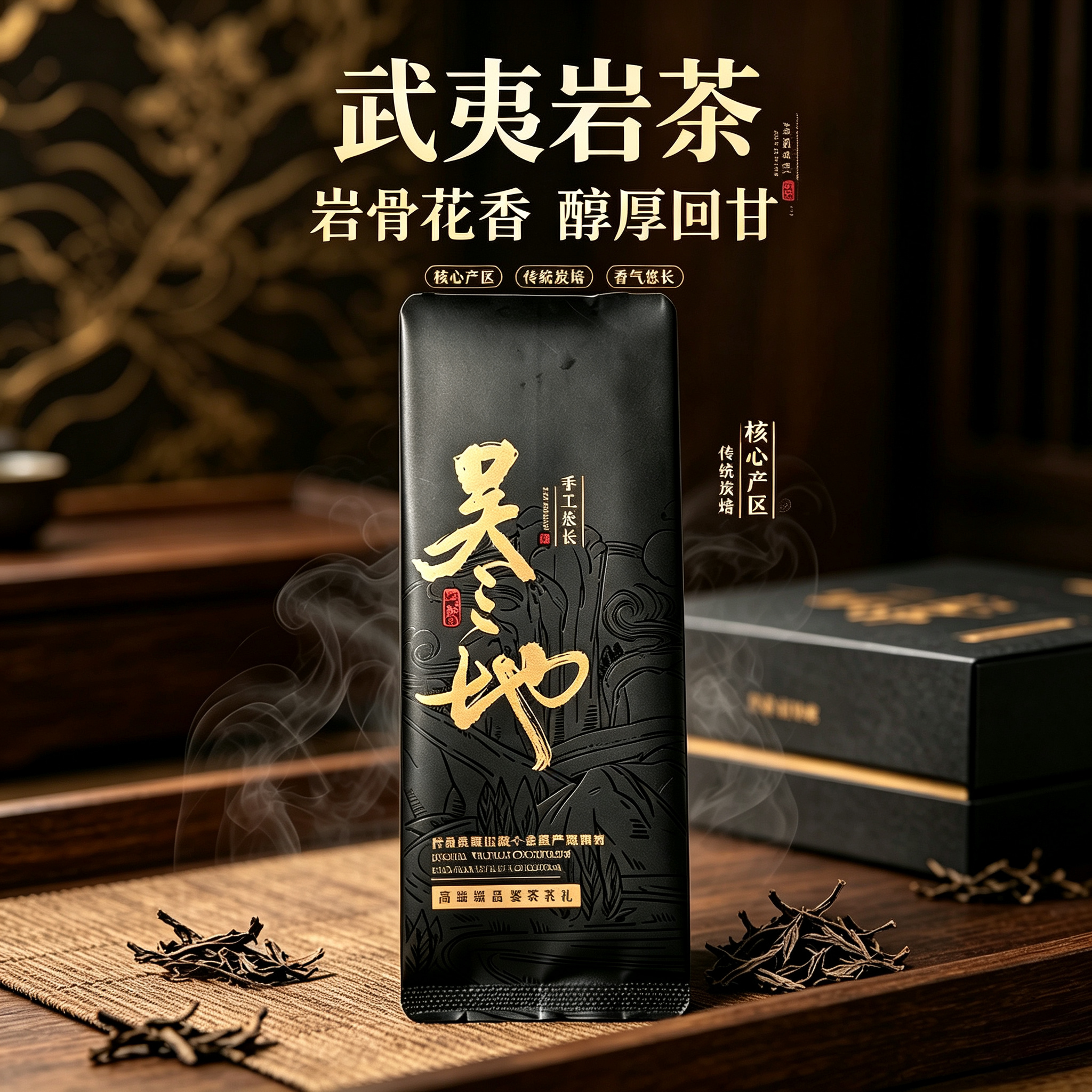 武夷山吴三地老枞水仙炭焙岩茶