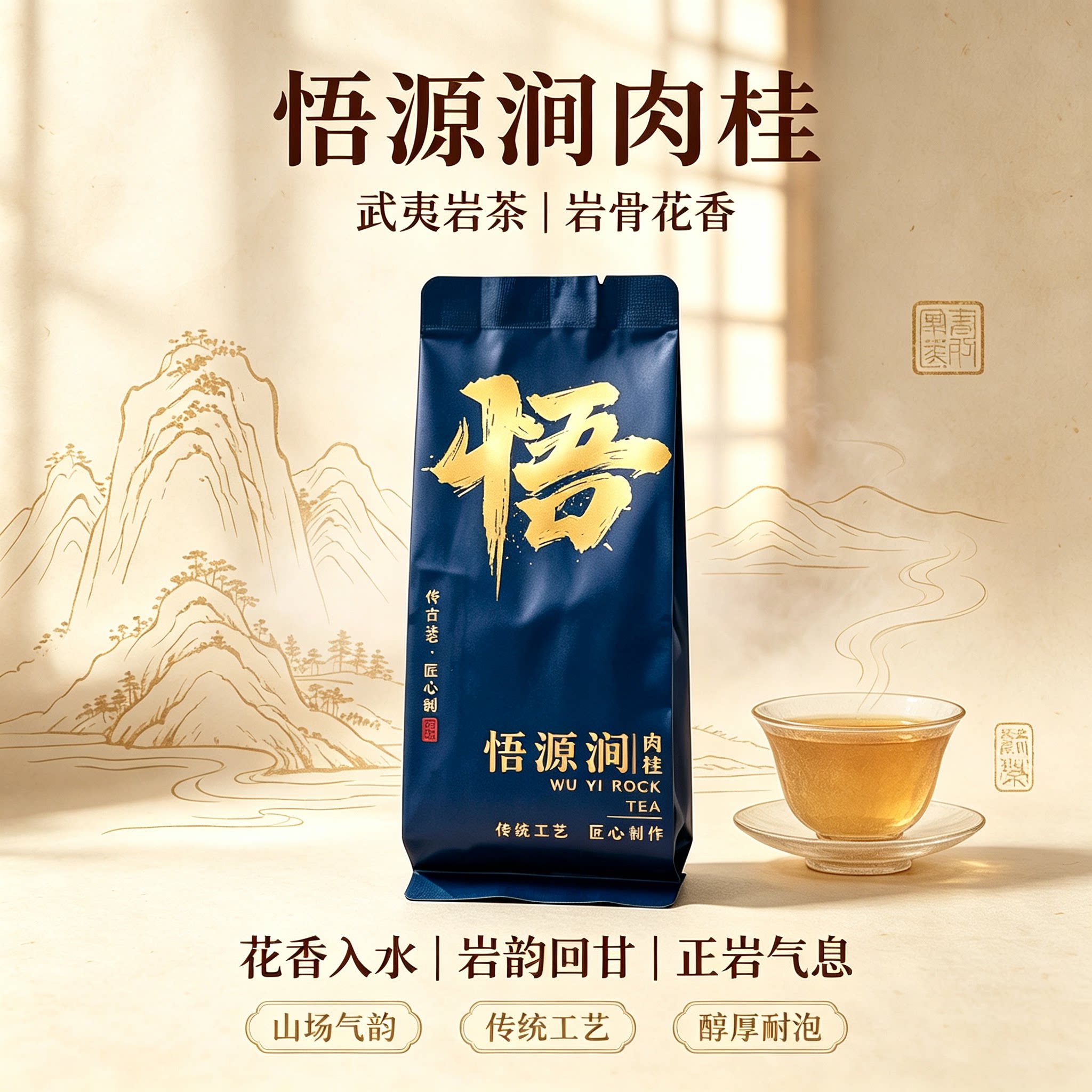 武夷正岩炭焙肉桂岩茶桂皮香高扬